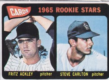 Fritz Ackley / Steve Carlton 1965 Topps reproduction