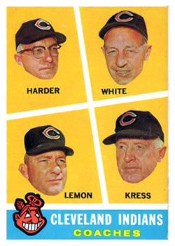 Cleveland Indians Coaches (Mel Harder / Jo Jo White / Bob Lemon / Red Kress)