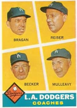 L.A. Dodgers Coaches (Bobby Bragan / Pete Reiser / Joe Becker / Greg Mulleavy)