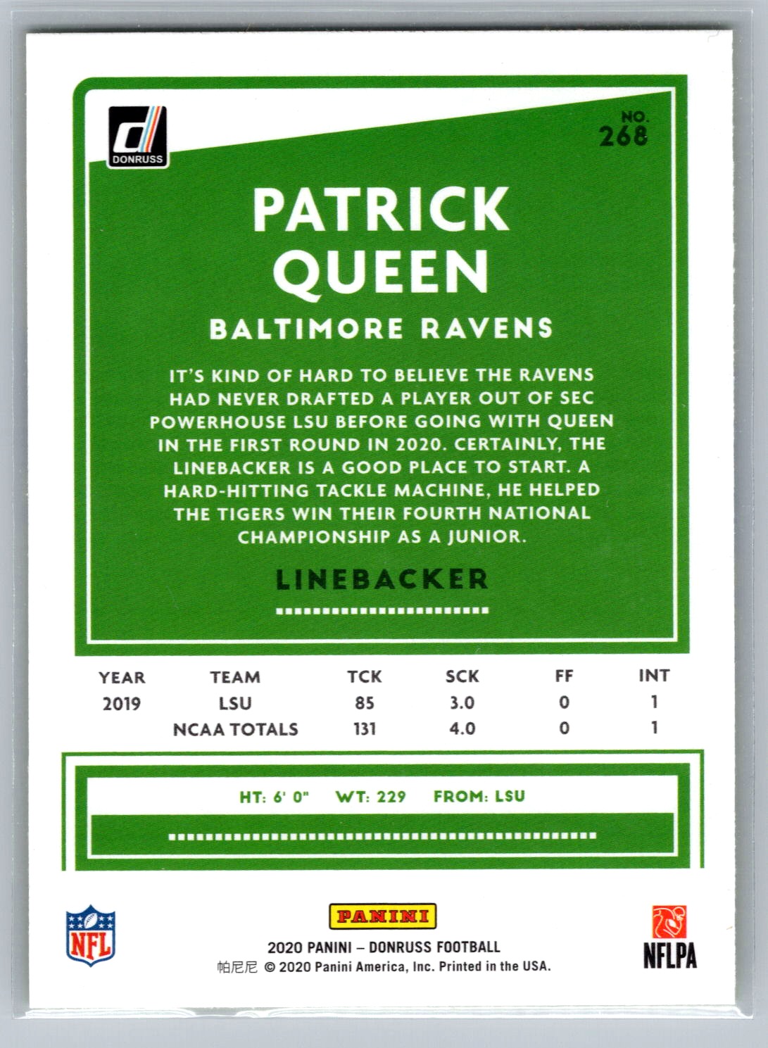 Card back