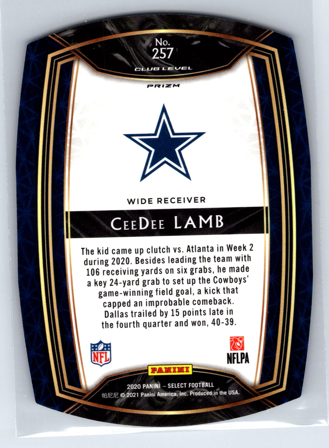 Card back
