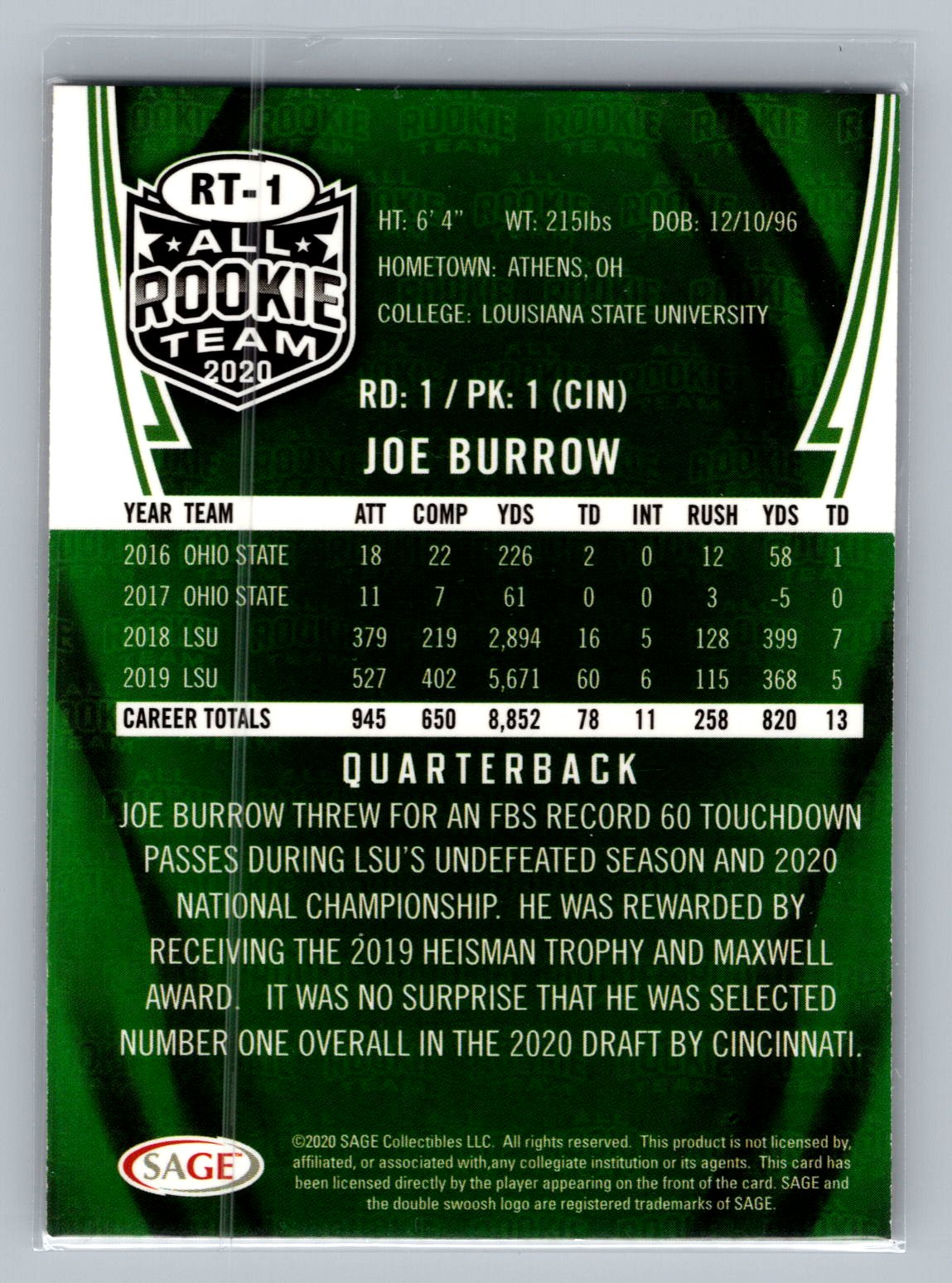 Card back
