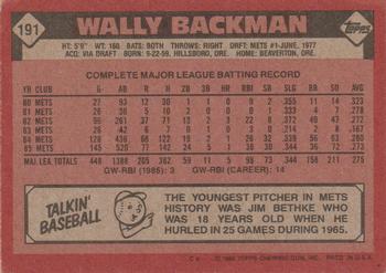 Card back