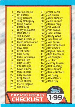 Checklist: 1-99