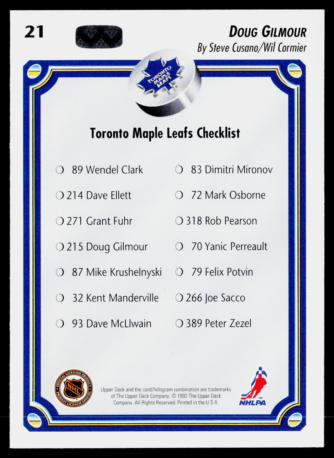 Card back
