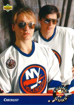 Young Guns Checklist (Darius Kasparaitis / Vladimir Malakhov)