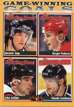 Game-Winning Goals (Jaromir Jagr / Sergei Fedorov / John LeClair / Claude Lemieux)