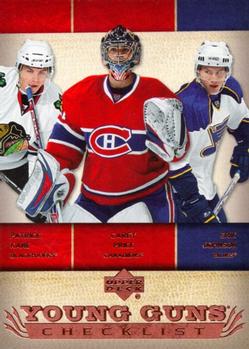 Young Guns Checklist (Patrick Kane / Carey Price / Erik Johnson)