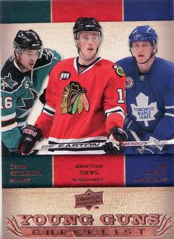 Young Guns Checklist (Devin Setoguchi / Jonathan Toews / Jiri Tlusty)