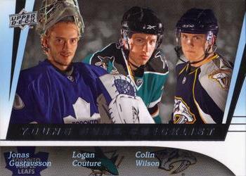 Young Guns Checklist (Jonas Gustavsson / Logan Couture / Colin Wilson)