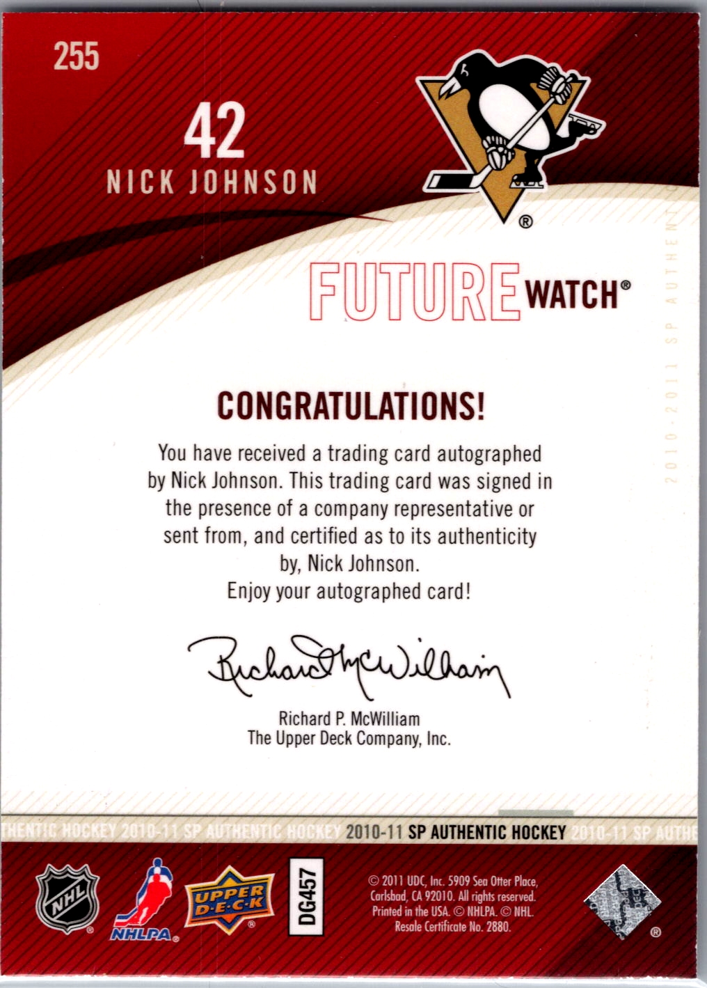 Card back