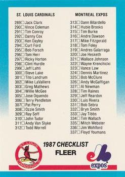 Checklist: Cardinals / Expos / Brewers / Royals