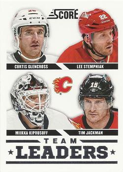 Curtis Glencross / Lee Stempniak / Miikka Kiprusoff / Tim Jackman