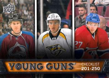 Young Guns Checklist (Nathan MacKinnon / Seth Jones / Alex Galchenyuk)