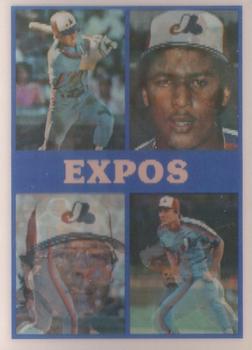 Hubie Brooks / Tim Burke / Casey Candaele / Dave Collins / Mike Fitzgerald / Andres Galarraga / Billy Moore / Alonzo Powell / Randy St. Claire / Tim Wallach / Mitch Webster / Floyd Youmans