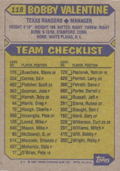 Card back
