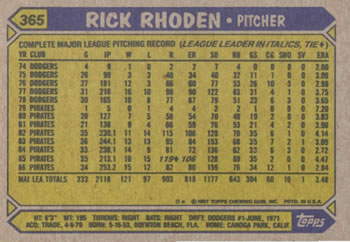 Card back