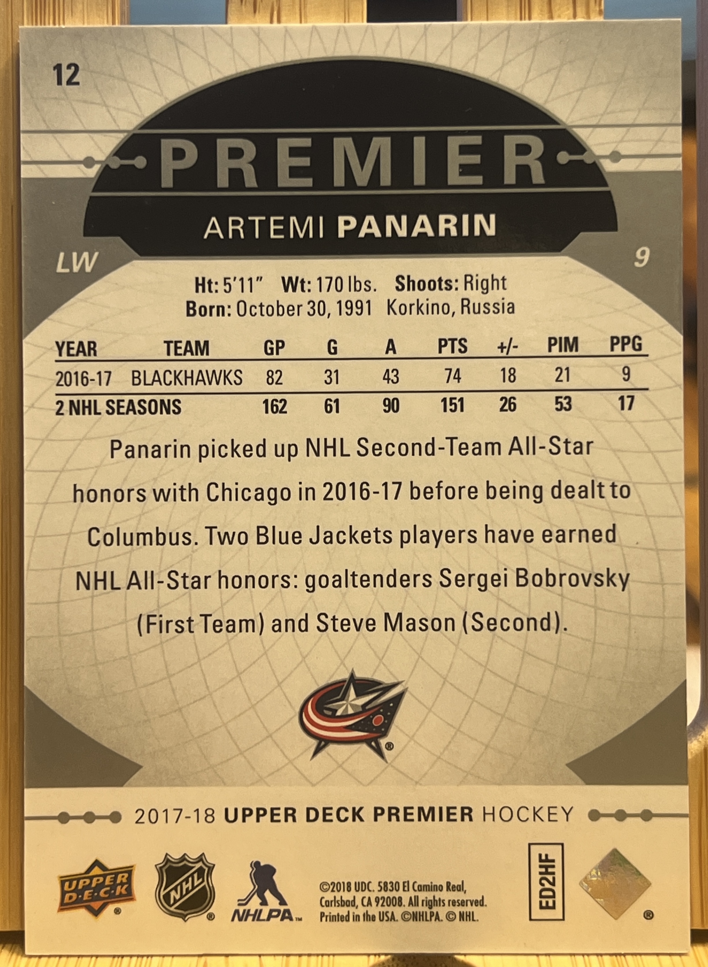 Card back
