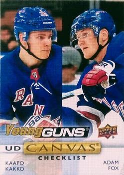 Young Guns Checklist (Kaapo Kakko / Adam Fox)
