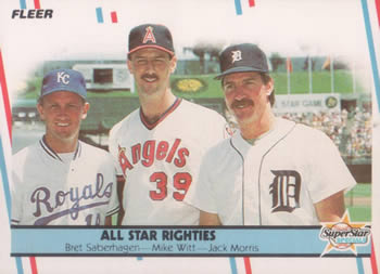 All Star Righties (Bret Saberhagen / Mike Witt / Jack Morris)