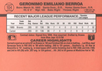 Card back
