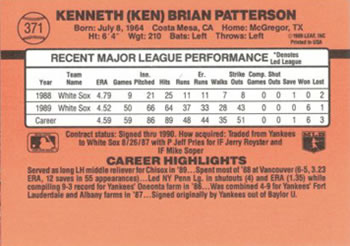 Card back