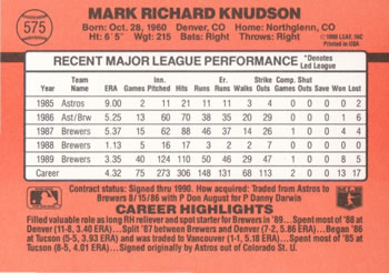 Card back