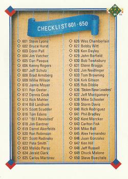 Checklist: 601-700