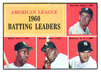 #42 American League 1960 Batting Leaders (Pete Runnels / Al Smith / Minnie Minoso / Bill Skowron)