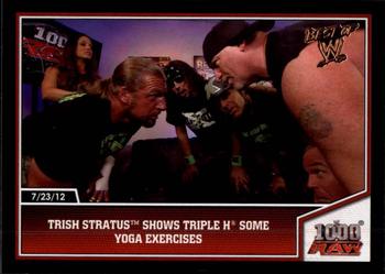 Trish Stratus Shows Triple H some Yoga Exercises