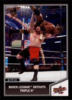 Brock Lesnar Defeats Triple H