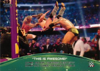 Daniel Bryan Suffers a Batista Bomb-RKO Combo Through a Table