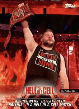 Kevin Owens Defeats Seth Rollins in a Hell in a Cell Match - Hell in a Cell 2016