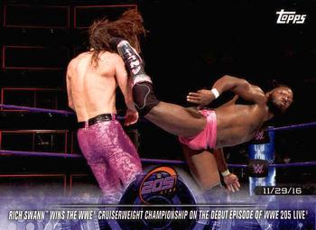 Rich Swann wins the WWE Cruiserweight Championship on the Debut Episode of WWE 205 Live - WWE 205 Live