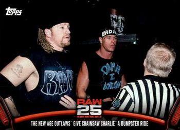 The New Age Outlaws Give Chainsaw Charlie a Dumpster Ride 