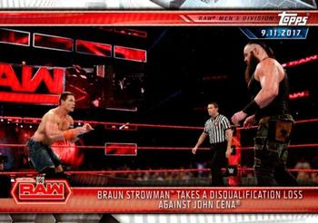 Braun Strowman Takes a Disqualification Loss Against John Cena