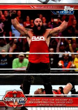 Team Raw Defeat Team SmackDown in a Men's 5-on-5 Traditional Survivor Series Elimination Tag Team Match