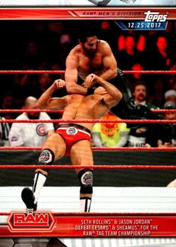 Seth Rollins & Jason Jordan Defeat Cesaro & Sheamus for the Raw Tag Team Championship