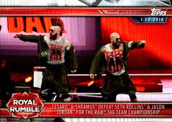 Cesaro & Sheamus Defeat Seth Rollins & Jason Jordan for the Raw Tag Team Championship