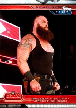 Braun Strowman Defeats Elias in a Symphony of Destruction Match