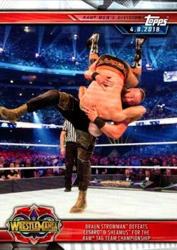 Braun Strowman Defeats Cesaro & Sheamus for the Raw Tag Team Championship