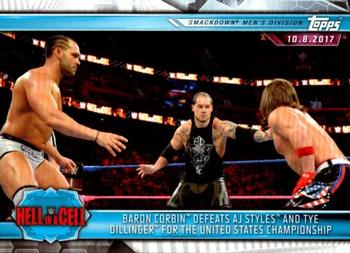 Baron Corbin Defeats AJ Styles and Tye Dillinger for the United States Championship