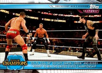Dolph Ziggler Defeats Baron Corbin and Bobby Roode to Win the United States Championship
