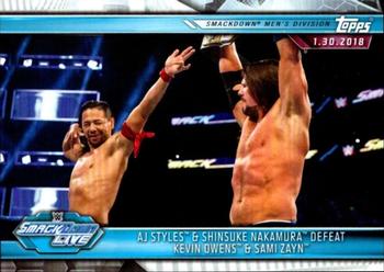 AJ Styles & Shinsuke Nakamura Defeat Kevin Owens & Sami Zayn