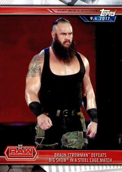 Braun Strowman Defeats Big Show in a Steel Cage Match