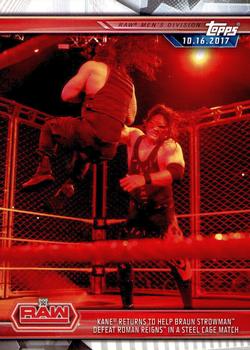 Kane Returns to Help Braun Strowman Defeat Roman Reigns in a Steel Cage Match
