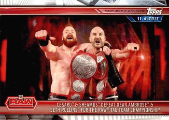 Cesaro &amp; Sheamus Defeat Dean Ambrose &amp; Seth Rollins for the Raw Tag Team Championship