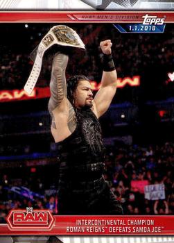 Intercontinental Champion Roman Reigns Defeats Samoa Joe
