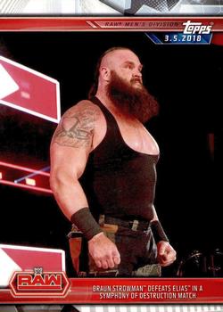 Braun Strowman Defeats Elias in a Symphony of Destruction Match