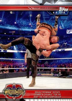 Braun Strowman Defeats Cesaro & Sheamus for the Raw Tag Team Championship